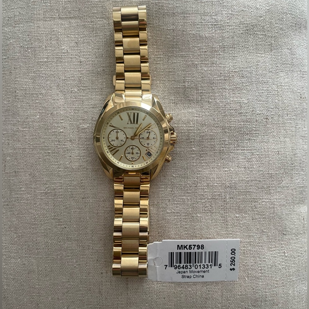 Michael Kors MK5798 Goldtone Ladies Bradshaw watch